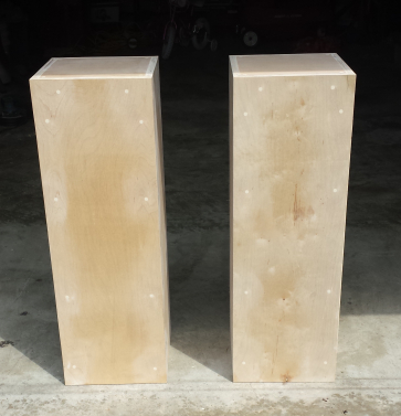 Custom pillars for a florist Custom pillars for a florist