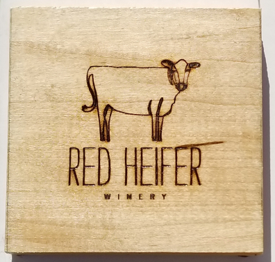 Custom coasters for a Maryland winery