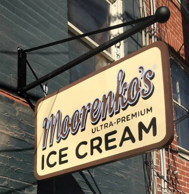 Custom Sign for a local Ice Cream Shop