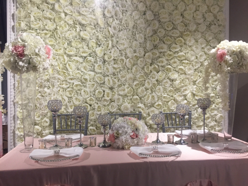 Custom Flower Wall on Display (image 2/2)