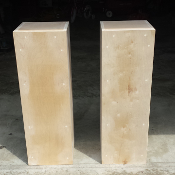 Custom pillars for a florist