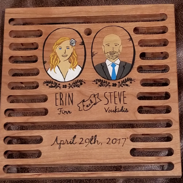 Custom wedding gift trivet