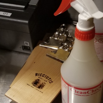 Check Presenters at a local restaurant