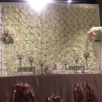 Custom Flower Wall on Display (image 1/2)